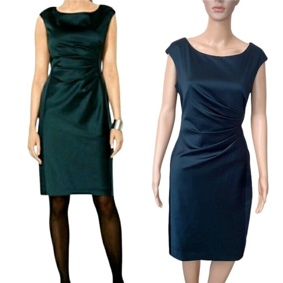 Lauren Ralph Lauren Dresses & Skirts - Ralph Lauren sheath dress Sz 12 teal cocktail  office formal RRP $380